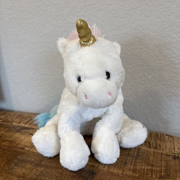 Gund White Unicorn Plush Rainbow Stuffed Animal Toy Floppy 20120393 - Picture 3 of 11